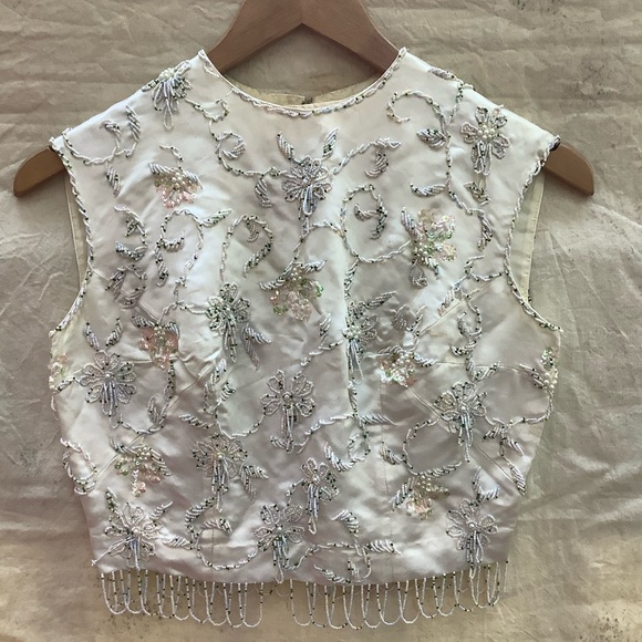 Vintage Tops - VTG Handmade Beaded Top